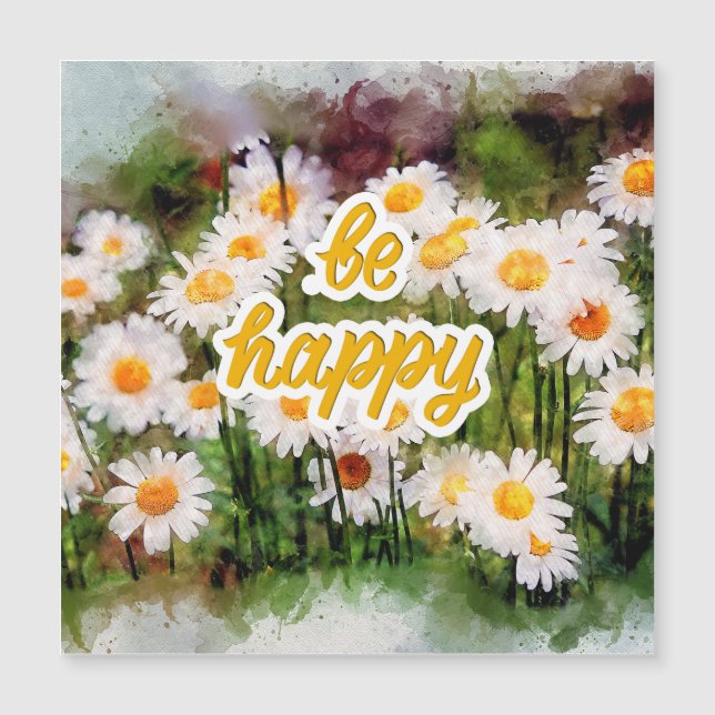 Chamomile Flower Mugg, Birthday Gift BE Lycklig (Framsida)