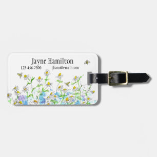 Chamomile Flowers Örters honey Bee Bagagebricka