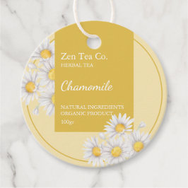 Chamomile Herbal Tea Business Märkre Gåvor Etiketter