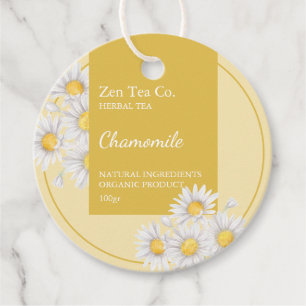 Chamomile Herbal Tea Business Märkre Gåvor Etiketter