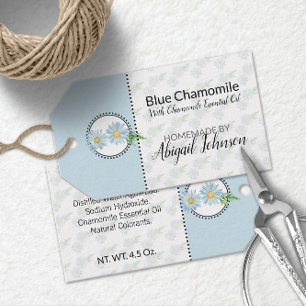 Chamomile Homemade Bath & Body Label   Märkre av p Presentetikett