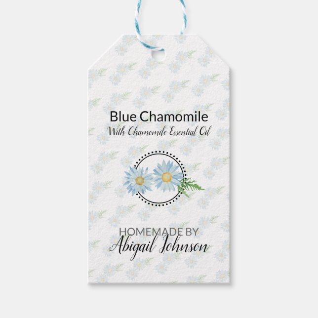 Chamomile Homemade Bath & Body Label | Märkre av p Presentetikett (Framsidan)