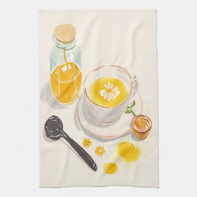 Chamomile Tea & Honey Kitchen Towels Kökshandduk (Vertikal)