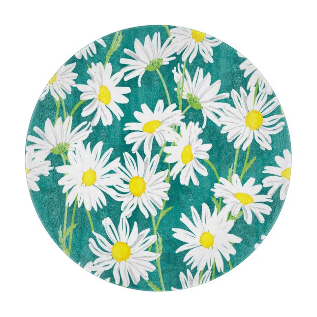 Chamomile Turcos: Blommigt Sömlös illustration. (Framsidan)