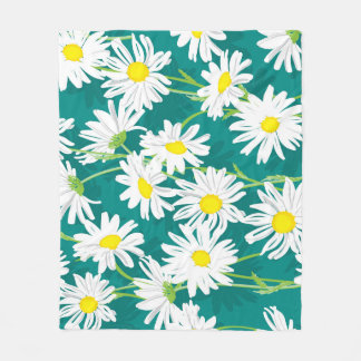 Chamomile Turcos: Blommigt Sömlös illustration. Fleecefilt