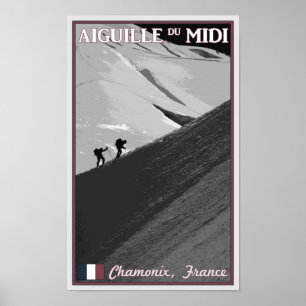 Chamonix - Aiguille du Midi Arete Poster
