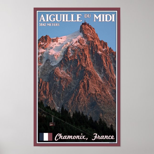 Chamonix - Aiguille du Midi Poster (Framsidan)