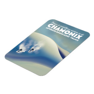 Chamonix - Auvergne-Rhône-Alpes Frankrike ski post Magnet