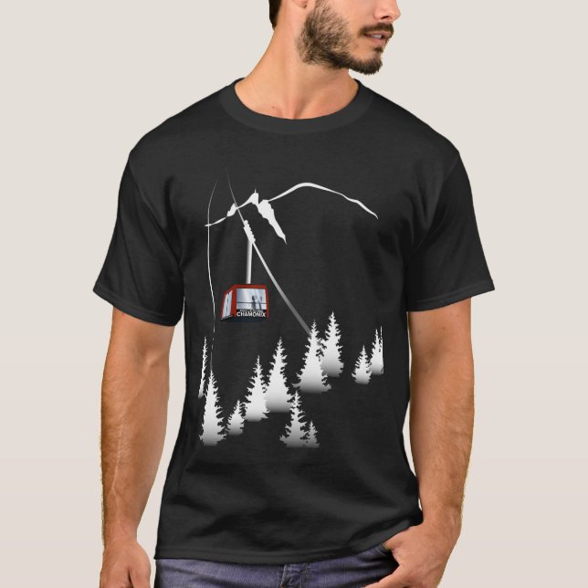 Chamonix Cable Car Aiguille Du Midi Active T Shirt (Framsida)