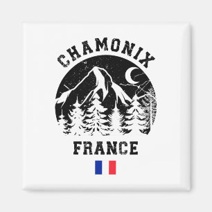 Chamonix Frankrike Alpernas Ski Resort Alpine Skii Magnet