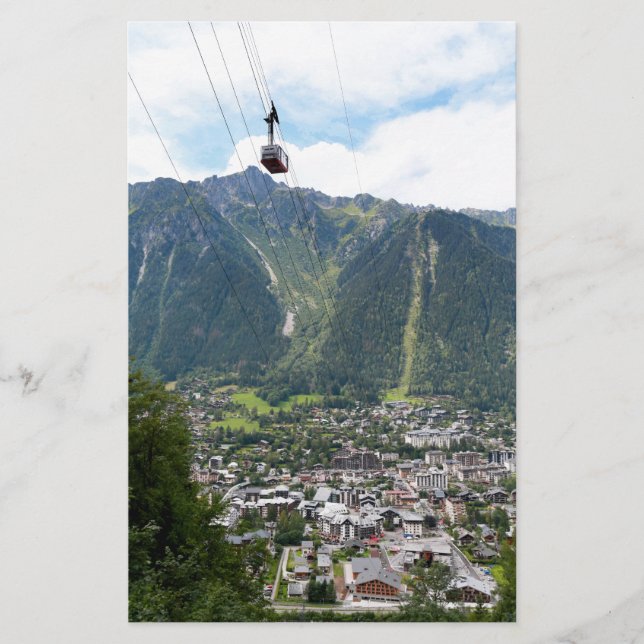 Chamonix-Frankrike Brevpapper (Framsida)