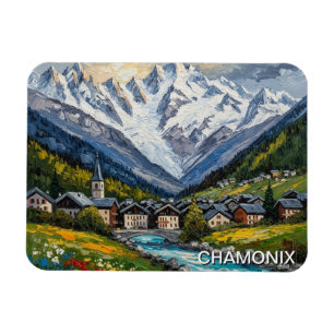 Chamonix Frankrike Mont Blanc Magnet