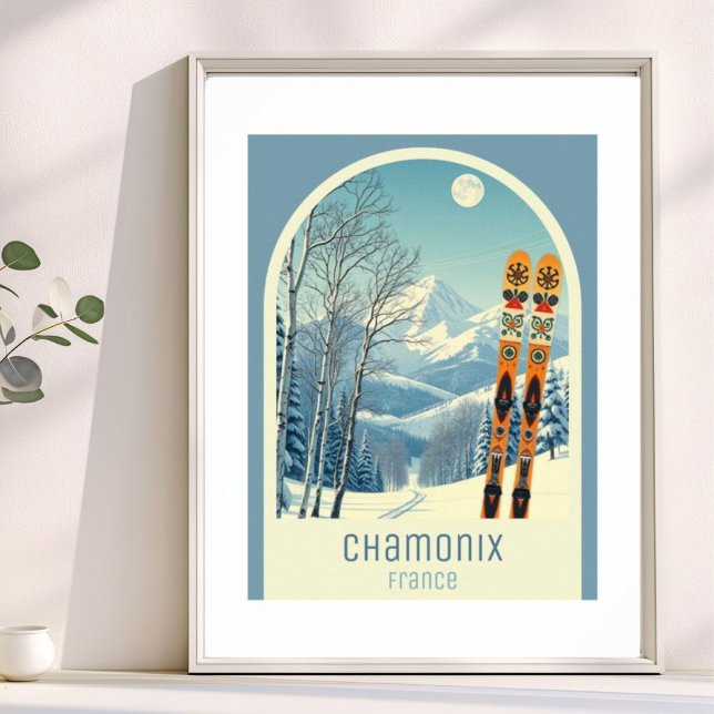 Chamonix Frankrike skidort  Poster (Skapare uppladdad)