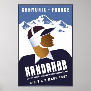 Chamonix, Frankrike, skidPoster Poster