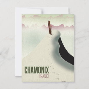 Chamonix Frankrike skidresor affisch