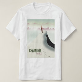 Chamonix Frankrike skidresor affisch T Shirt