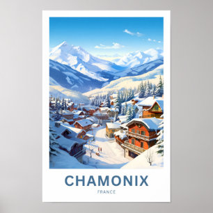 Chamonix Frankrike Travel Skriv ut Poster
