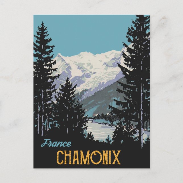 Chamonix, Frankrike Vykort (Framsida)
