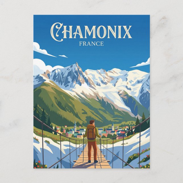 CHAMONIX FRANKRIKE VYKORT (Framsida)