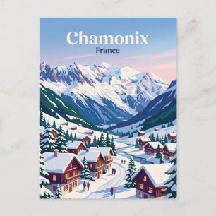 Chamonix Frankrike Vykort