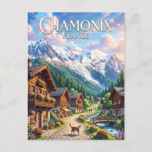 Chamonix Frankrike Vykort