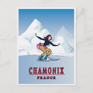 Chamonix,Frankrike Vykort