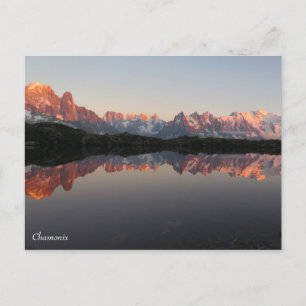 Chamonix Lac de Cheserys solnedgång Vykort
