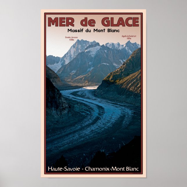 Chamonix - Mer de Glace Poster (Framsidan)