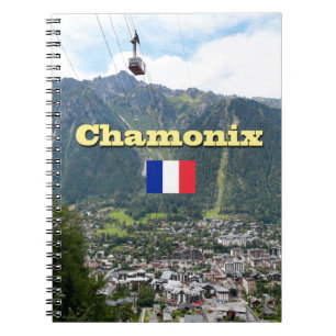 Chamonix - Mont Blanc Anteckningsbok Med Spiral