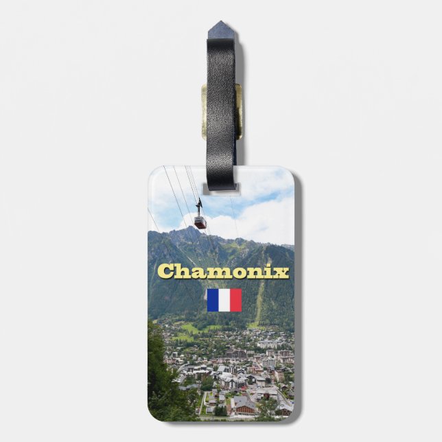 Chamonix - Mont Blanc Bagagebricka (Baksidan Lodrät)