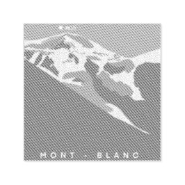 Chamonix, mont-Blanc, digitalt utdragen, souvenir Självfärgande Stämpel