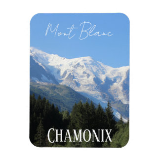 Chamonix, Mont Blanc, Fransk Alpes, sommar Magnet