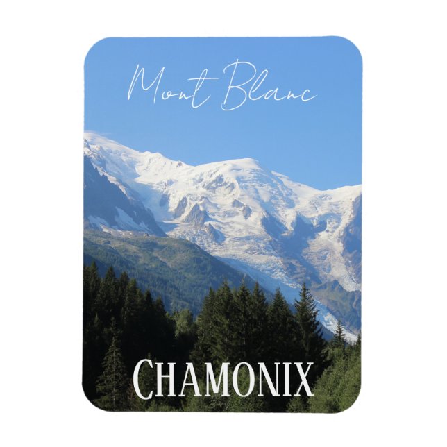Chamonix, Mont Blanc, Fransk Alpes, sommar Magnet (Vertikal)