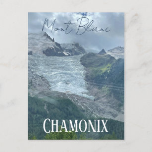 Chamonix, Mont Blanc, Fransk Alpes, sommar Vykort