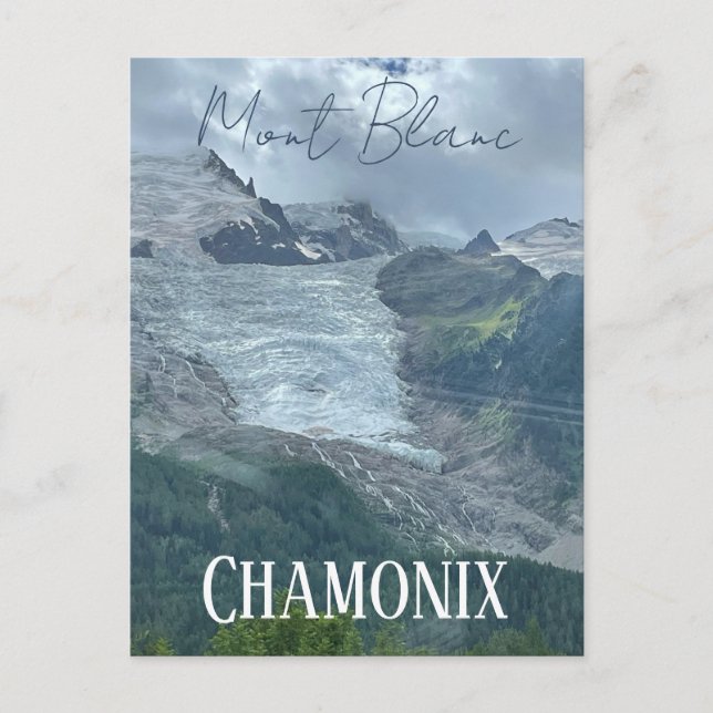 Chamonix, Mont Blanc, Fransk Alpes, sommar Vykort (Framsida)