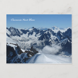 Chamonix Mont Blanc franskalperna Vykort