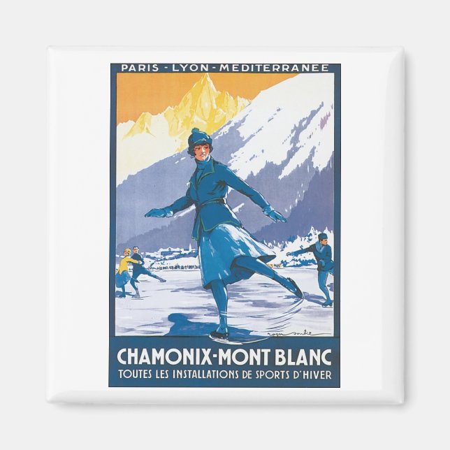 Chamonix Mont Blanc Magnet (Framsidan)