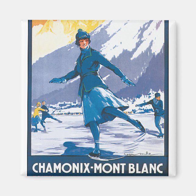 Chamonix-Mont Blanc Magnet (Framsidan)