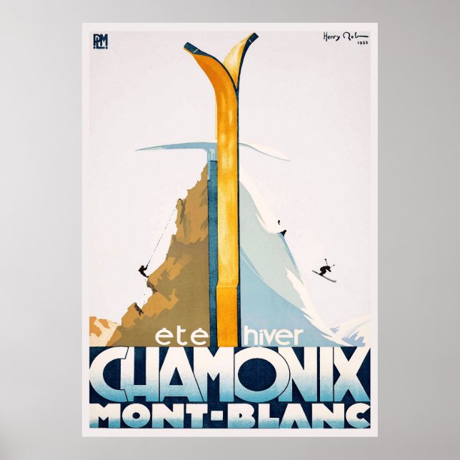 Chamonix Mont Blanc Poster (Framsidan)