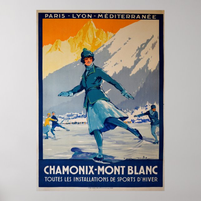 Chamonix - Mont Blanc Poster (Framsidan)