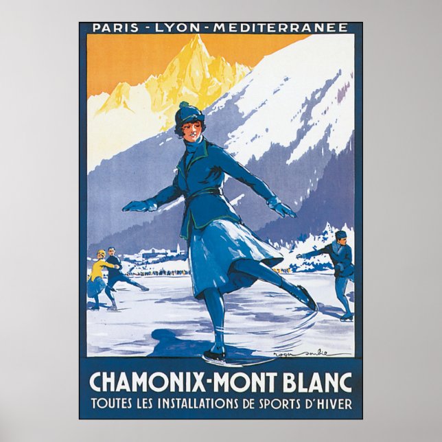 Chamonix - Mont Blanc Poster (Framsidan)