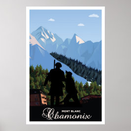 Chamonix,Mont Blanc,Resa Poster