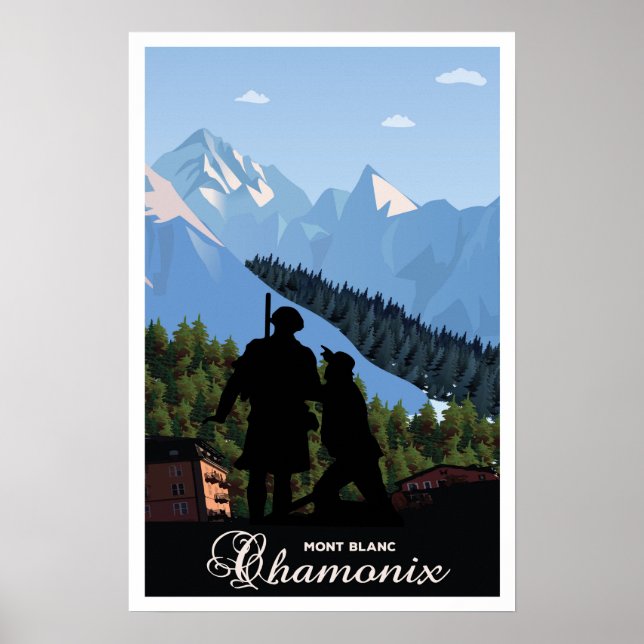 Chamonix,Mont Blanc,Resa Poster (Framsidan)