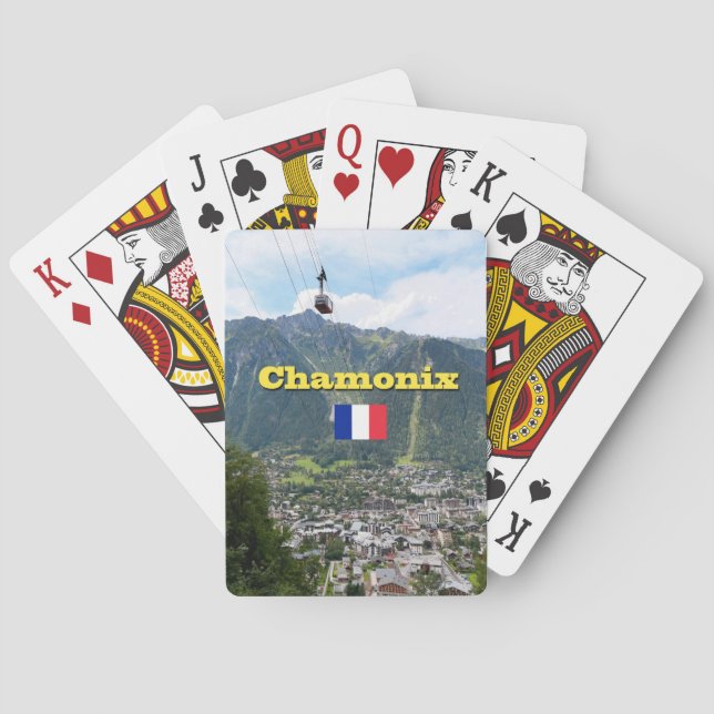 Chamonix - Mont Blanc Spel Kort (Baksidan)