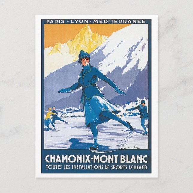 Chamonix Mont Blanc Vykort (Framsida)