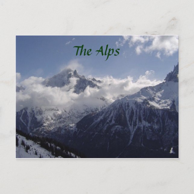 Chamonix-Mont-Blanc Vykort (Framsida)