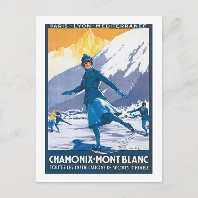 Chamonix Mont Blanc Vykort (Framsida)