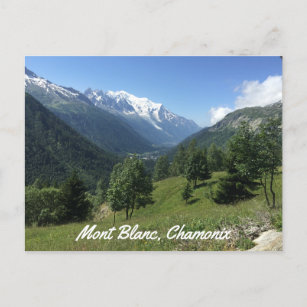 Chamonix Mont Blanc-vykort Vykort