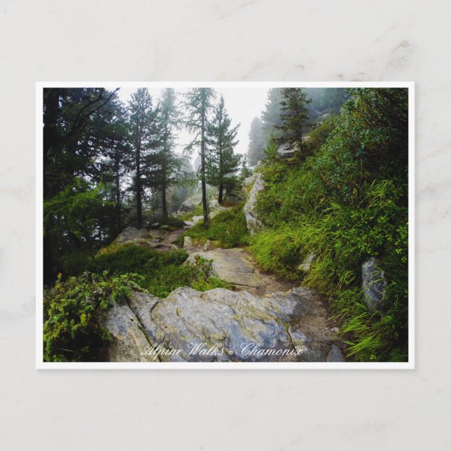 Chamonix - Mt. Blanc, Alplandskap, Frankrike Vykort (Framsida)