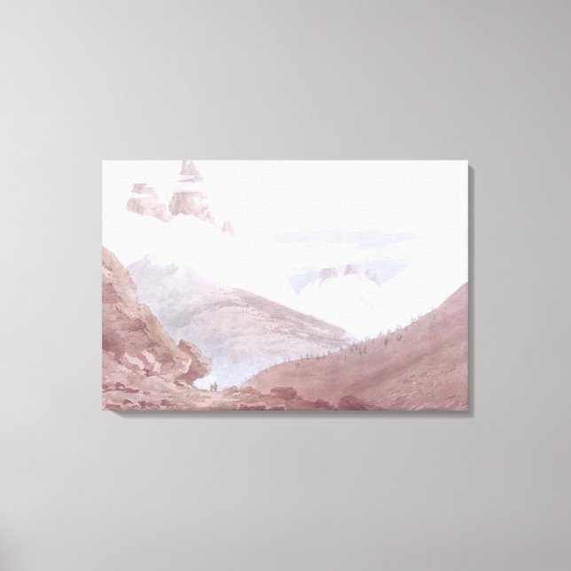 Chamonix och Martigny Canvastryck (Framsida)